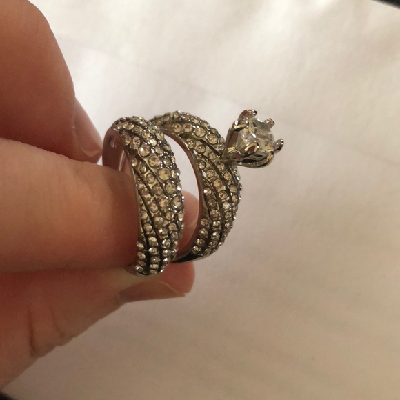 925 Silver Set Rings Round Cut White Sapphire New - Picture 6 of 7